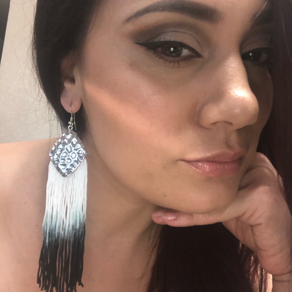 3/ $30 Boho Tye Dye Fringe Earrings